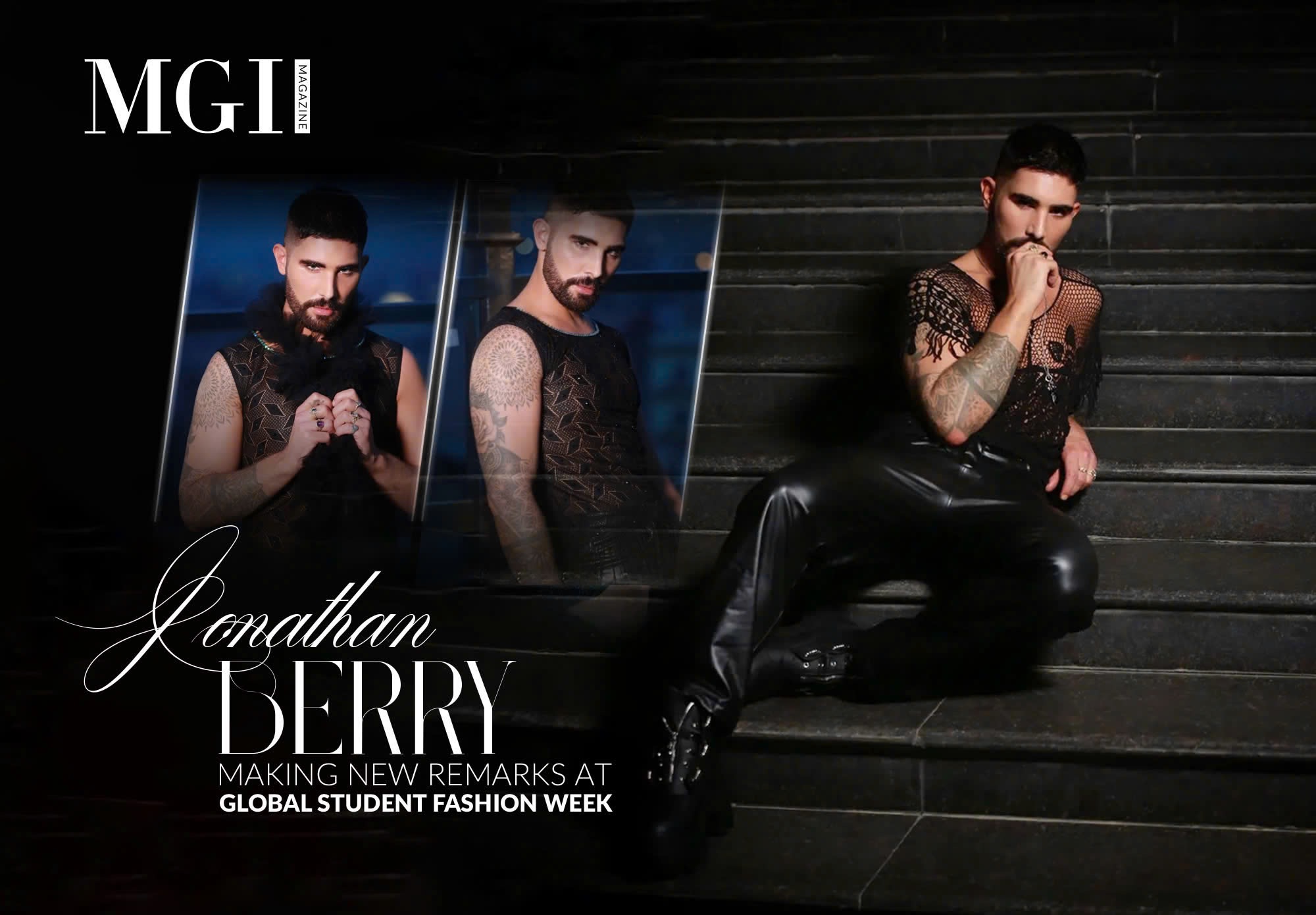 Jonathan Berry making new remarks at Global Student Fashion Week